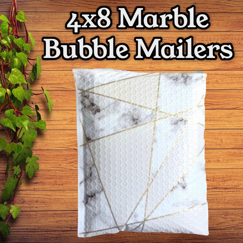 25 4”X8” Marble Bubble Mailers CLEARANCE - Picture 3 of 7